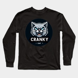 CRANKY CAT Long Sleeve T-Shirt